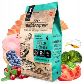  Wiejska Zagroda Truthahn und Huhn 1,6 kg für Kätzchen