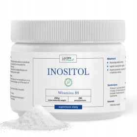   INOSITOL 100% Pulver 1000 mg Vitamin B8 unterstützt das Nervensystem - 250g, VEGAN