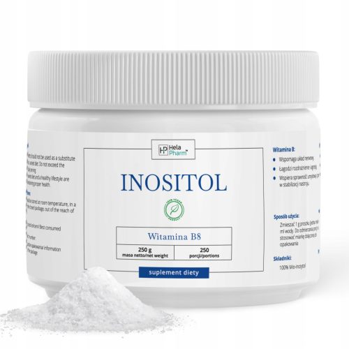 INOSITOL 100% Pulver 1000 mg Vitamin B8 unterstützt das Nervensystem - 250g, VEGAN
