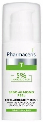 PHARMACERIS T SEBO-ALMOND PEEL 5% Nachtcreme für akneanfällige Haut 50 ml