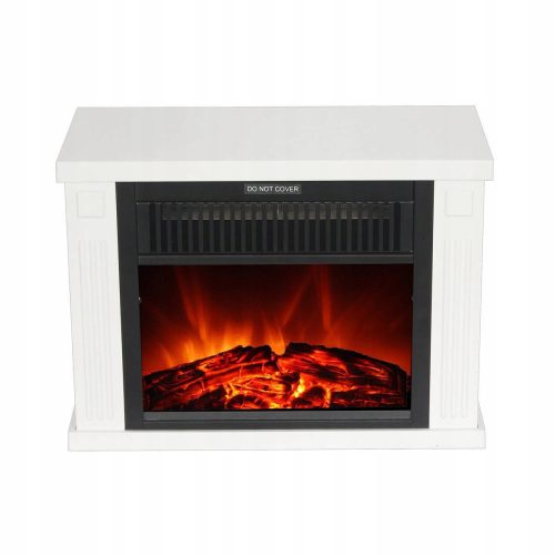 El Fuego Standkamin mit Heizfunktion, weiß, 1200 W, 34 x 25 x 17 cm