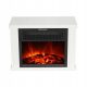 El Fuego Standkamin mit Heizfunktion, weiß, 1200 W, 34 x 25 x 17 cm