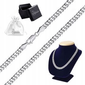  Silberkette 925 Rombo Rhombus Weave Halskette | 45cm x 5mm