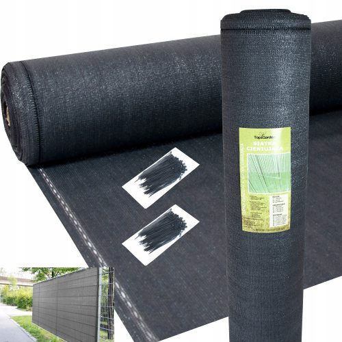 Azurblaues Beschattungsnetz 1,5 x 50 m 135 g 90 % Verdunkelungsgraphit