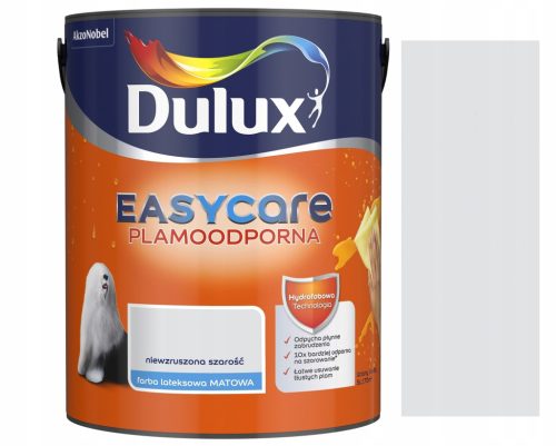  Dulux Acryl-Wandfarbe 5 l, unbeeinflusst, mattgrau
