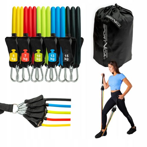  Satz Sportvida SV-HK0351 Expander 5-tlg.