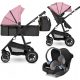  Lionelo Amber 3in1 Kinderwagen 3in1 Schwarz