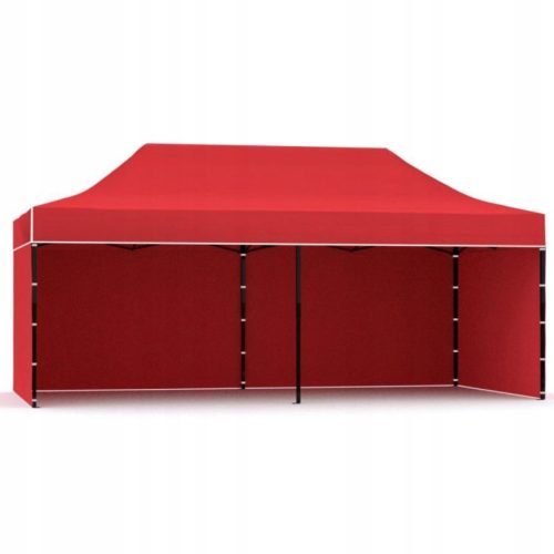 Gartenpavillon, Zelte - Rot Dienstzelt 3 Wände 6 x 3 x 3 m
