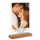 Bilder an der Wand Rahmen mit Foto und Text auf A4-Acrylglas