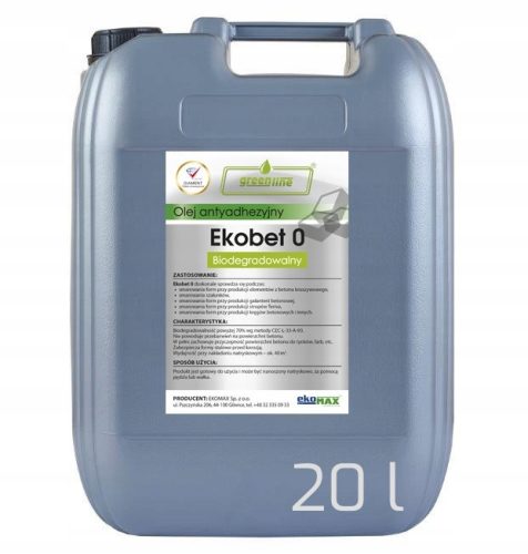 Antihaftmittel 20l Ekobet Schalungsöl