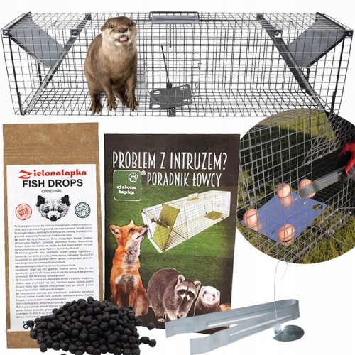  LEBENDER FANG, VERZINKTER FANG FÜR OTTER, FÜCHSE, BIBER, MARDER, STARK, DOPPELSEITIG