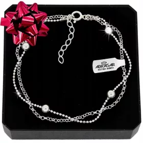  SILBERNES DOPPELKUGEL-ARMBAND, 925 SILBER