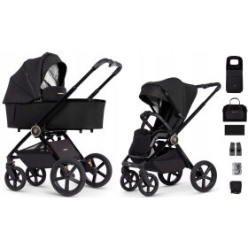  VENICCI TINUM Upline Kinderwagen 2in1 ALL BLACK HIT 2022