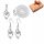  Schmuck mit Zirkonen Love SN84 Silberherzen