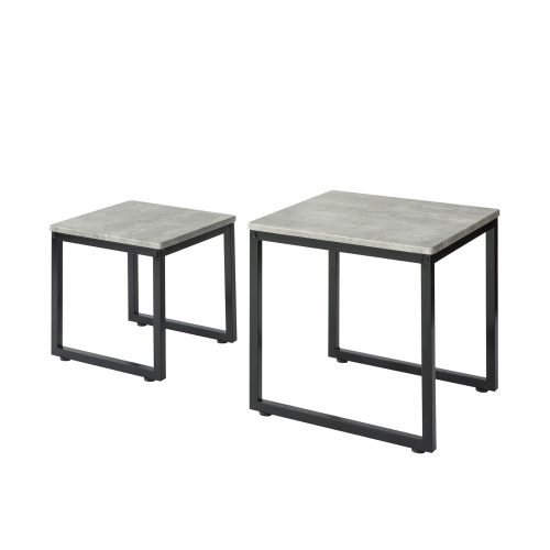  SoBuy FBT42 rechteckiger Couchtisch 50 x 50 x 50 cm in Grautönen