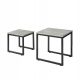  SoBuy FBT42 rechteckiger Couchtisch 50 x 50 x 50 cm in Grautönen