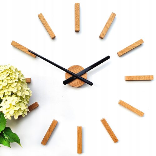 Uhr für zu Hause ModernClock schwarz, Kupfer-Wanduhr, 65 cm