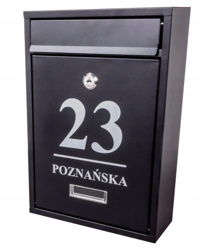Briefkasten - Domino-Briefkasten, schwarz
