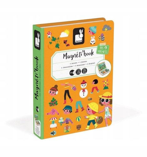  Janod Magnetblöcke Magnetibook Magnetpuzzle 119 Teile.