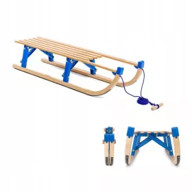 HUMBAKA faltbarer Kinderschlitten, blau, 110 cm