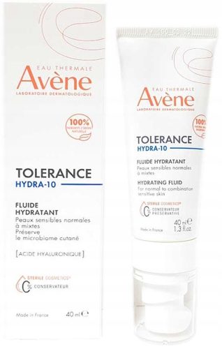 Avene Tolerance Hydra-10 Fluid - Feuchtigkeitsspflege für normale bis Mischhaut, 40 ml