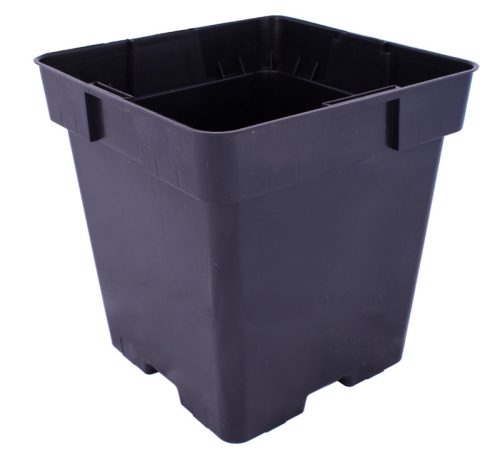  Blumentopf Edoniczki.pl 18 cm x 18 x 18 cm Durchmesser 18 cm Kunststoff schwarz