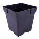  Blumentopf Edoniczki.pl 18 cm x 18 x 18 cm Durchmesser 18 cm Kunststoff schwarz