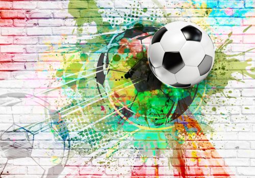 Murando PREMIUM FOTOTAPETE 350x256 FUSSBALL