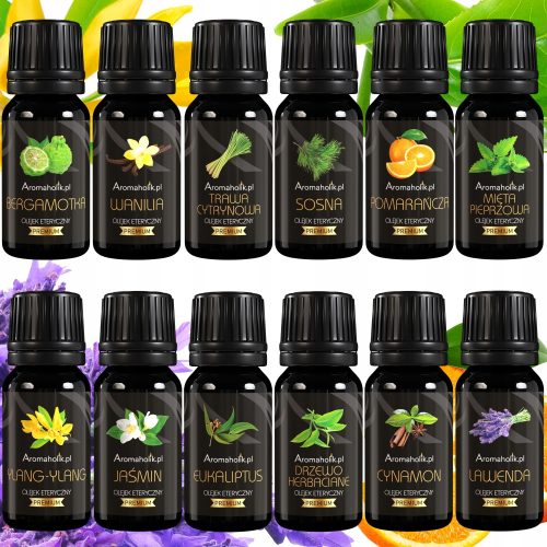 Essentielle Öle Natürliche ätherische Öle für die Aromatherapie 12 Stk.