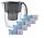  Aquaphor Filterkanne Filterkanne + 5x Amethys Filtereinsatz 2,8 l schwarz