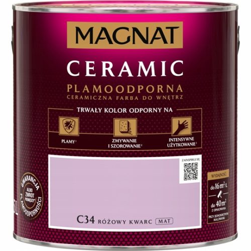 Magnat Keramik-Wandfarbe 2,5 l C34 Pink Quartz matt