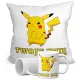  PIKACHU SET BECHER + KISSEN + GESCHENK MIT BELIEBIGEM NAMEN