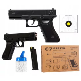  METALL BB GUN GLOCK C7 1000 KUGELN