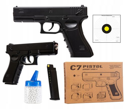  METALL BB GUN GLOCK C7 1000 KUGELN