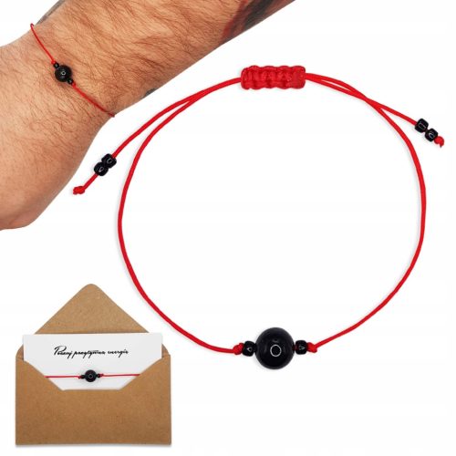  Herrenarmband großes schwarzes TURMALIN 8mm sehen - Naturstein
