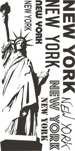 Dekorative Wandaufkleber Aufschrift auf dem Wandaufkleber - New York, New York - 83