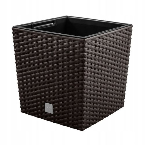  Prosperplast Blumentopf 20 cm x 20 x 20,2 cm, brauner Kunststoff