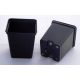  Zoigarden Blumentopf 7 cm x 6,9 x 7,9 cm Durchmesser 7 cm Kunststoff schwarz
