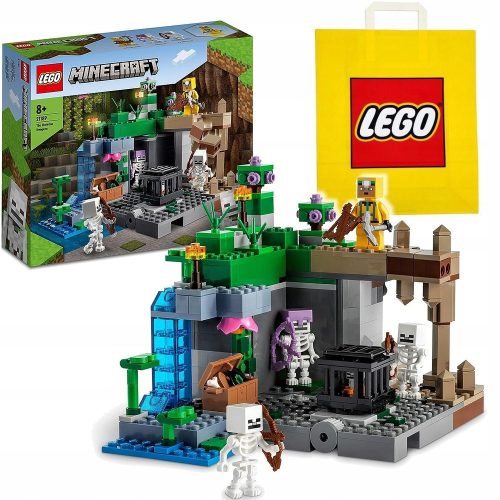 LEGO Minecraft 21189 Skeleton Dungeon + VP Papiertüte LEGO 6315792 Medium