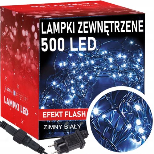  Dekorstar Weihnachtsbaumbeleuchtung für den Außenbereich, 25 m, 301 – 500 Lichter
