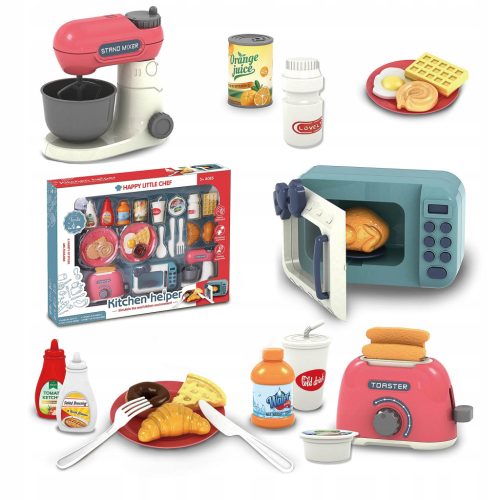  Kinderküchenset Mikrowelle Toaster