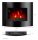 Wandkamin mit Heizfunktion El Fuego schwarz 900 W 65,5 x 52 x 11 cm