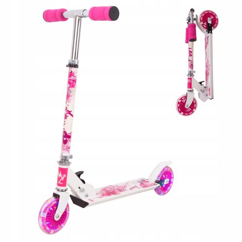  Zweirädriger Roller Worker 7672, weiß und rosa