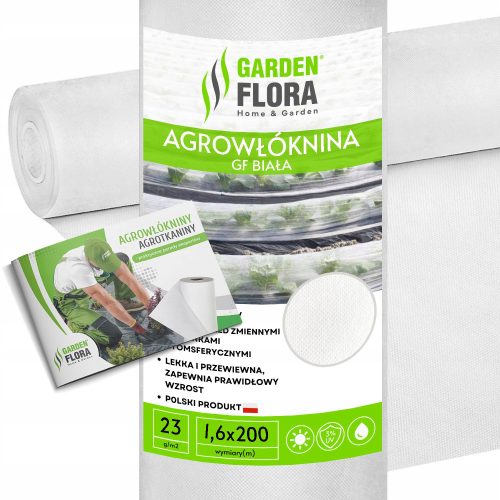 Agrartextil - Abdeckendes Agrotextil (Winter-Frühling) Gardenflora weiß 160 x 20000 cm 23 g/m²