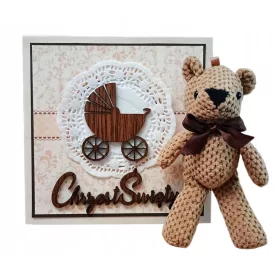  Tauf-Souvenir mit Teddybär SET TAUFE-Geschenk