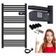  Goodhome elektrischer Badheizkörper 500 W 55 x 98 mm schwarz