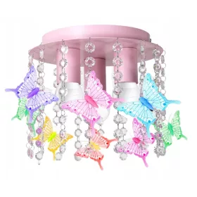  Fabryka Lamp E27 Deckenleuchte, rosa und lila