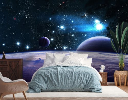 FOTOTAPETE Vliesstoff Planeten Weltraum 416x292