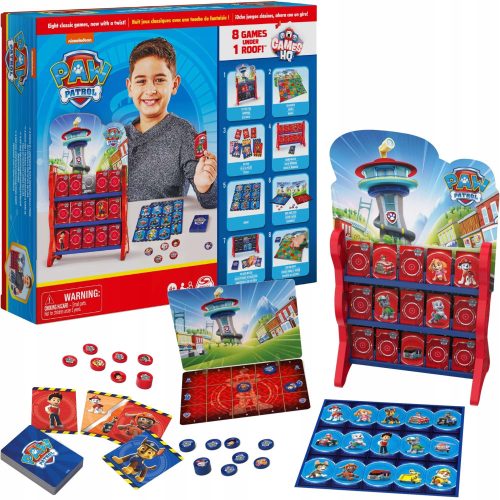  Spin Master Brettspiel. Turm voller Spiele – 8 Paw Patrol-Spiele