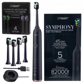  VITAMMY Symphony Black Schwarze Schallzahnbürste